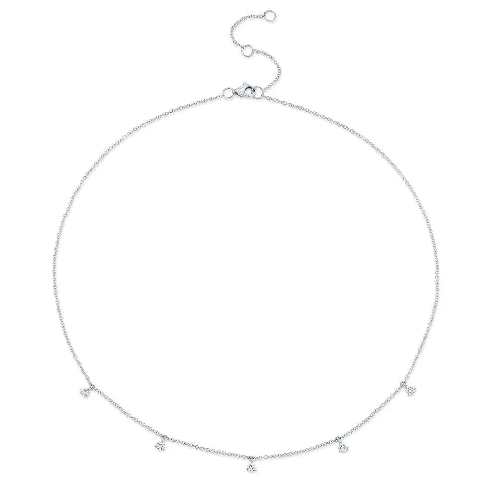 0.30ctw Diamond Station Necklace