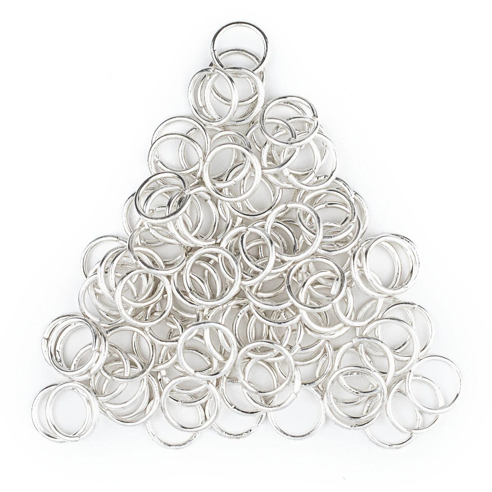 10mm Silver Round Jump Rings (Approx 100 pieces)