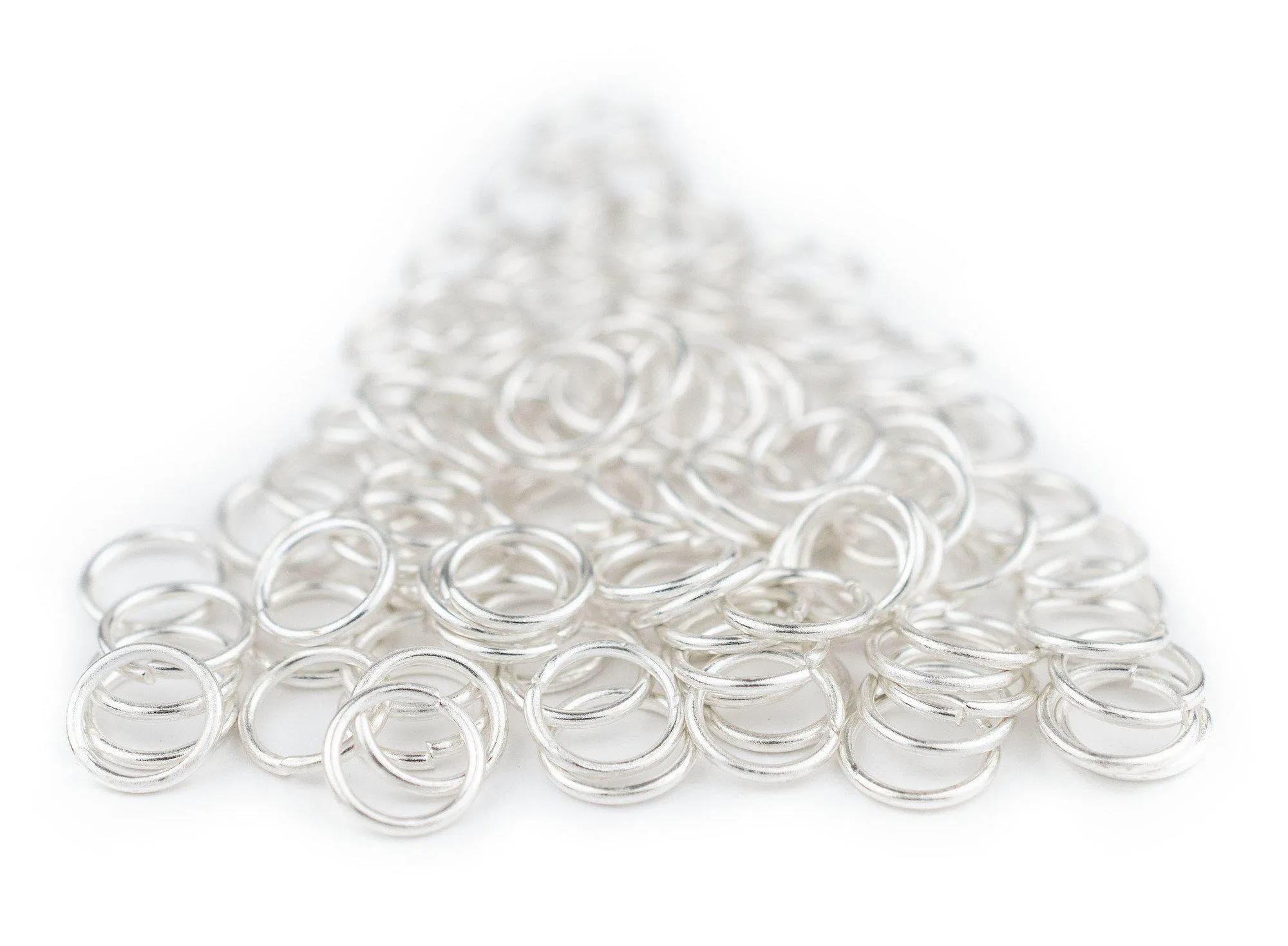 10mm Silver Round Jump Rings (Approx 100 pieces)