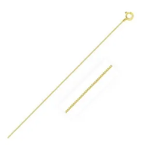 14k Yellow Gold Classic Box Chain 0.45mm, size 18''