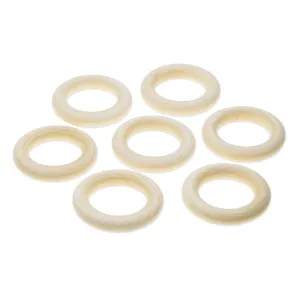 7-Pack Wood Rings - 4.5 cm