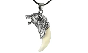 Animal Tooth Spike Pendant Necklaces Men