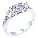 Anniversary Round C arts Cubic Zirconia Cz Ring