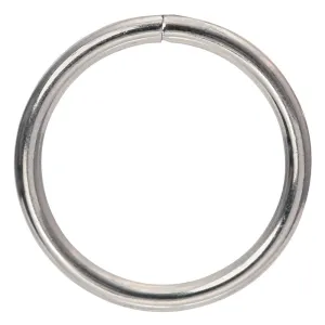 Arbee Steel Rings, Silver 12mm- 6pk