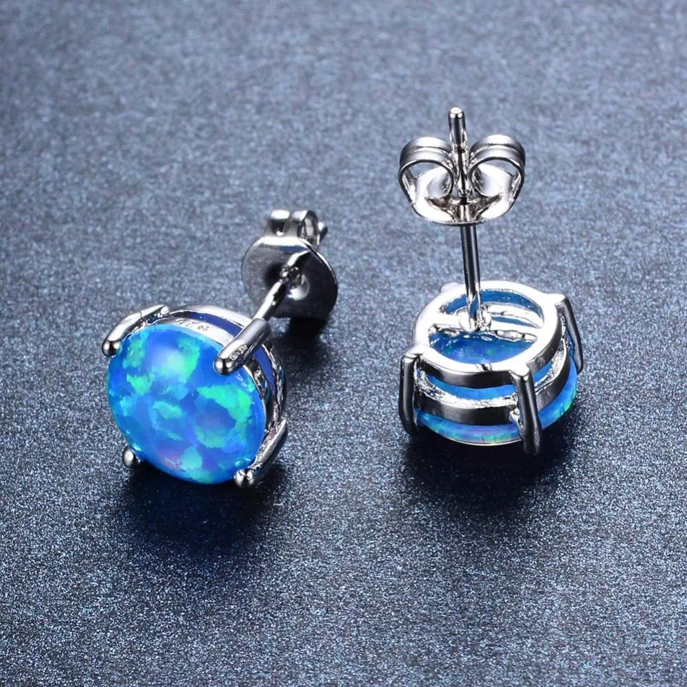 Australian Fire Opal Earrings