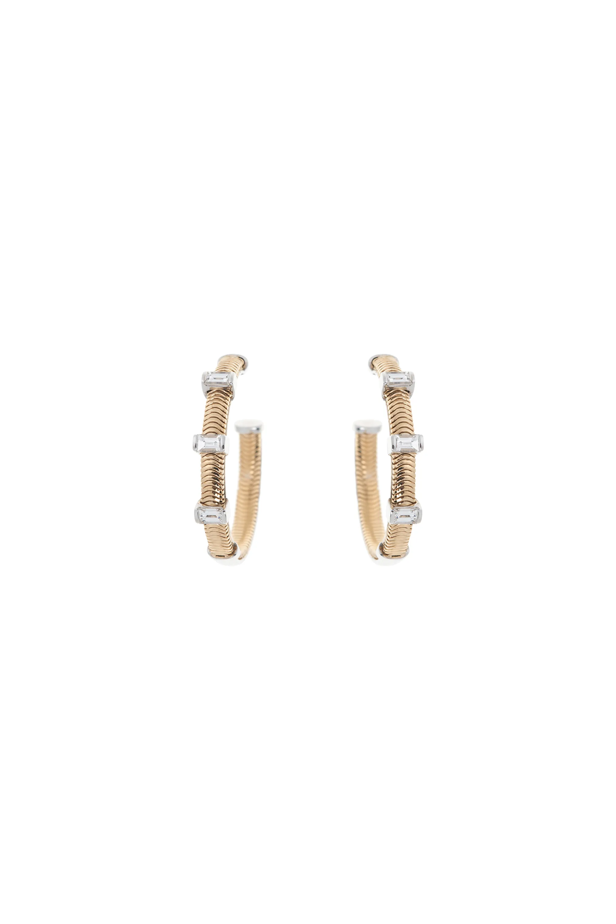 Baguette White Diamond Feelings Earrings