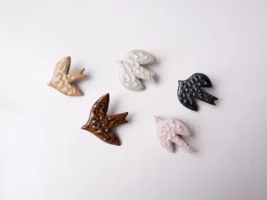 Bird Design Brooches by Takahiro Manome