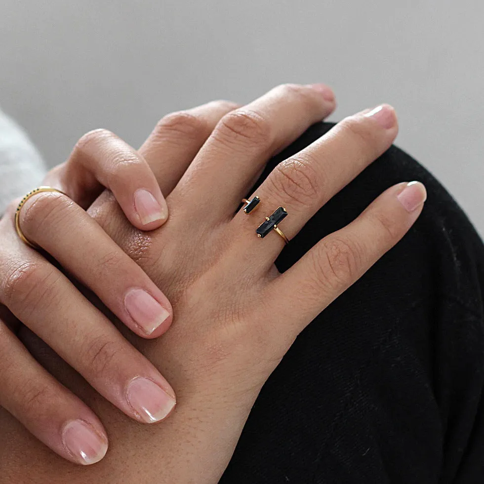 Black Agate Ring