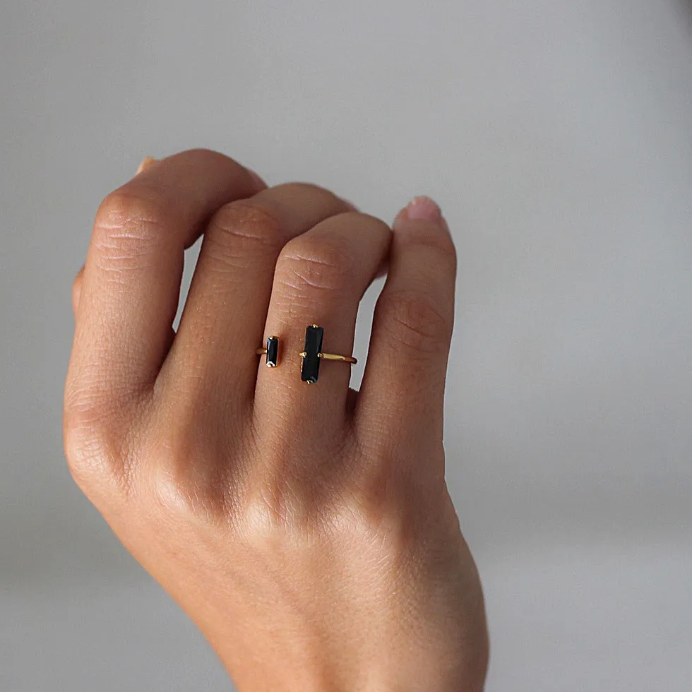 Black Agate Ring