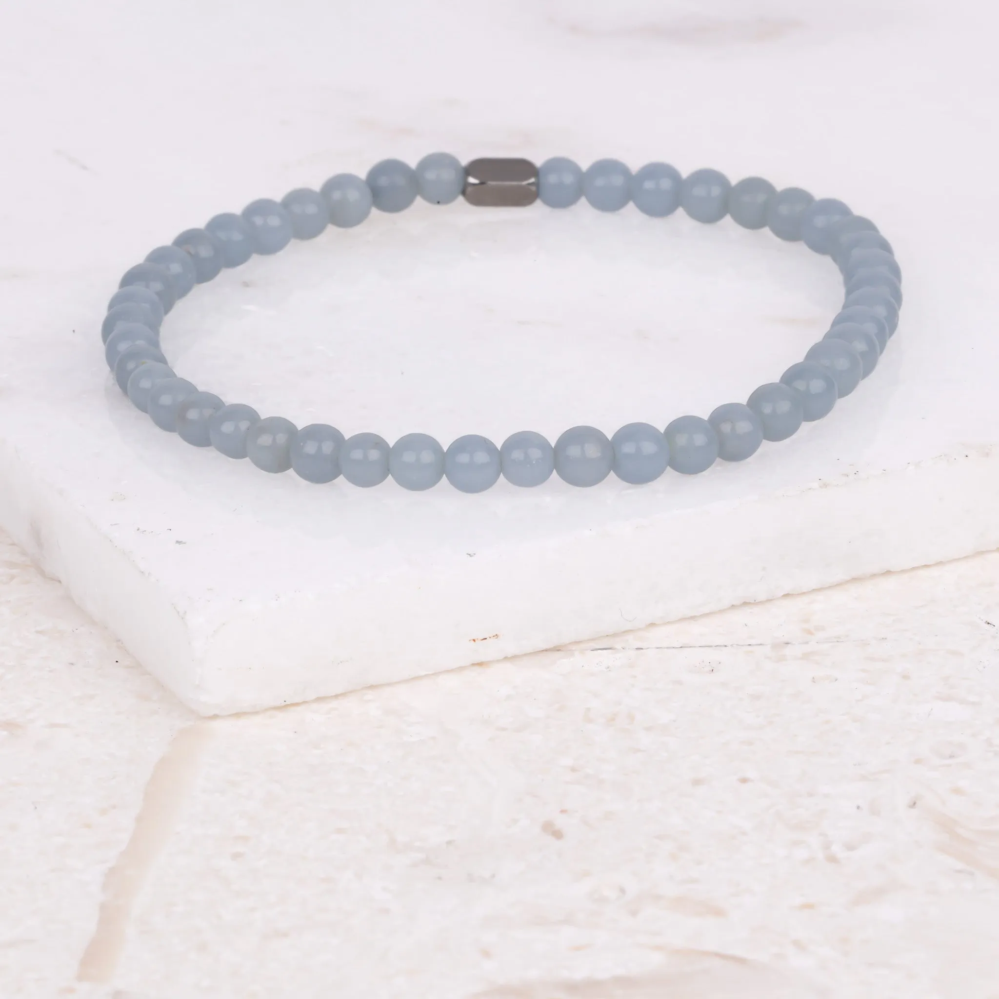 BLUE ANGELITE - ACCENT BRACELET