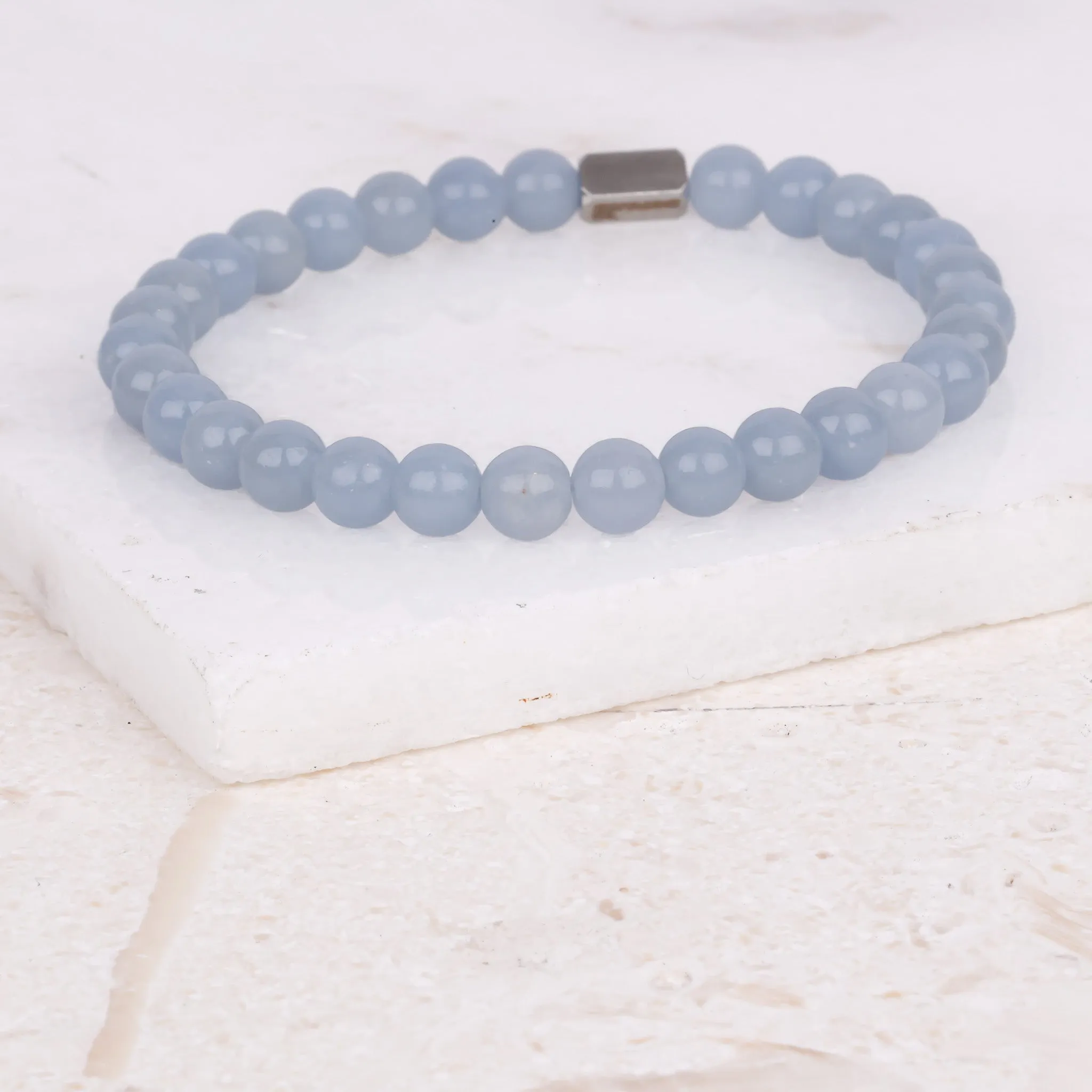 BLUE ANGELITE - ACCENT BRACELET