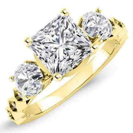 Calix - Princess Moissanite Engagement Ring