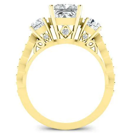 Calix - Princess Moissanite Engagement Ring