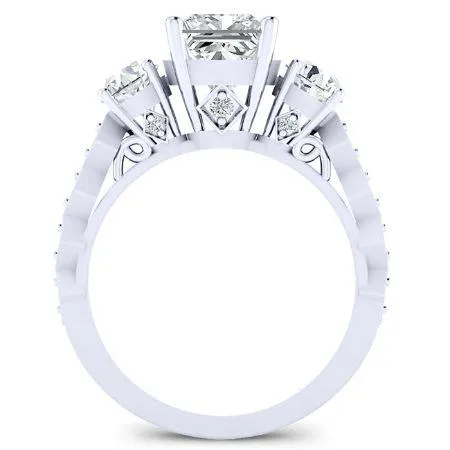 Calix - Princess Moissanite Engagement Ring