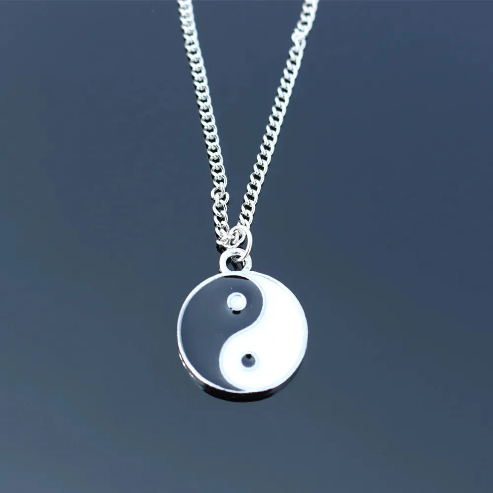 Chain White Pendant Fashion Bagua For Black Jewelry New Neck Women Resin Statement Necklace