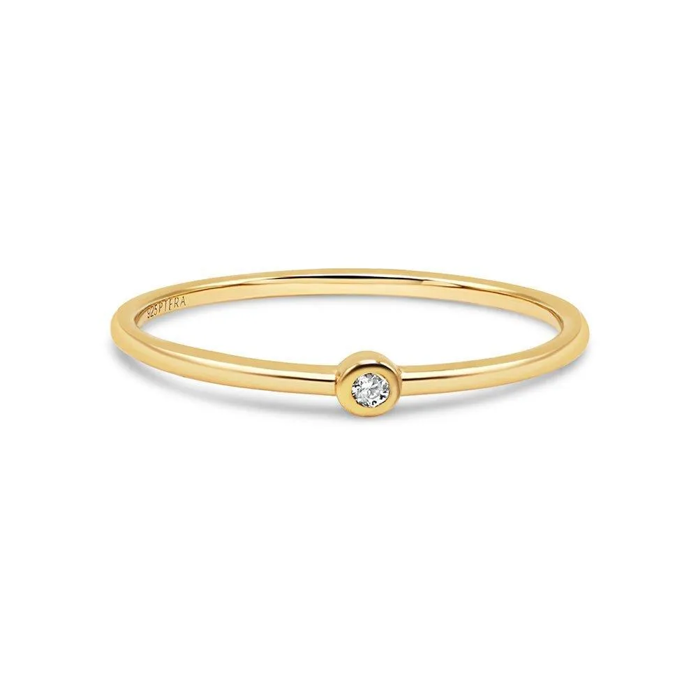 Classic & Dainty Bezel Rings