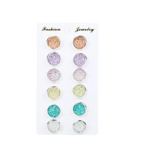 Colorful Crystal Stud Earrings