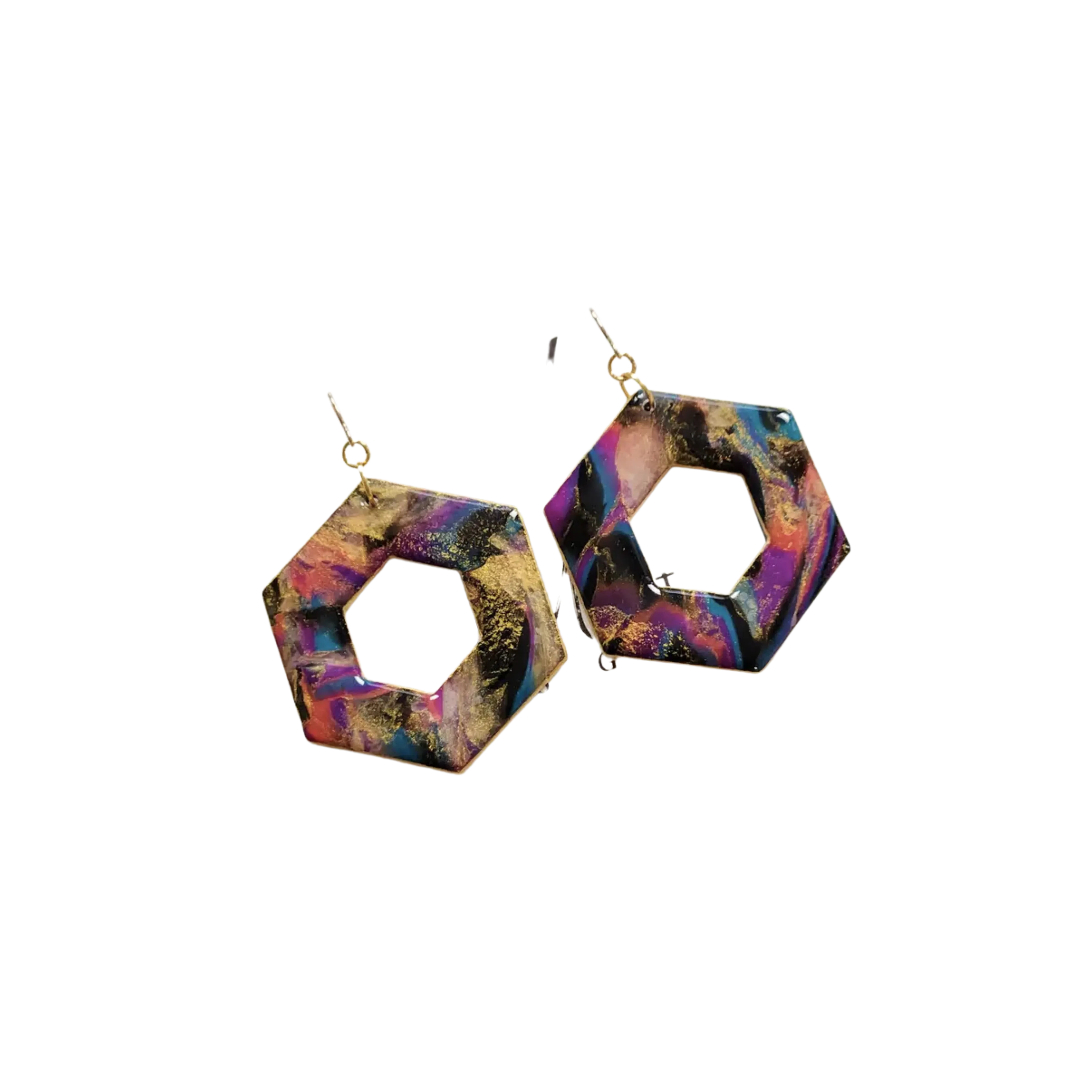 Colorful Hexagon Dangles