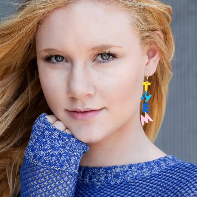 Colorful They/Them Earrings