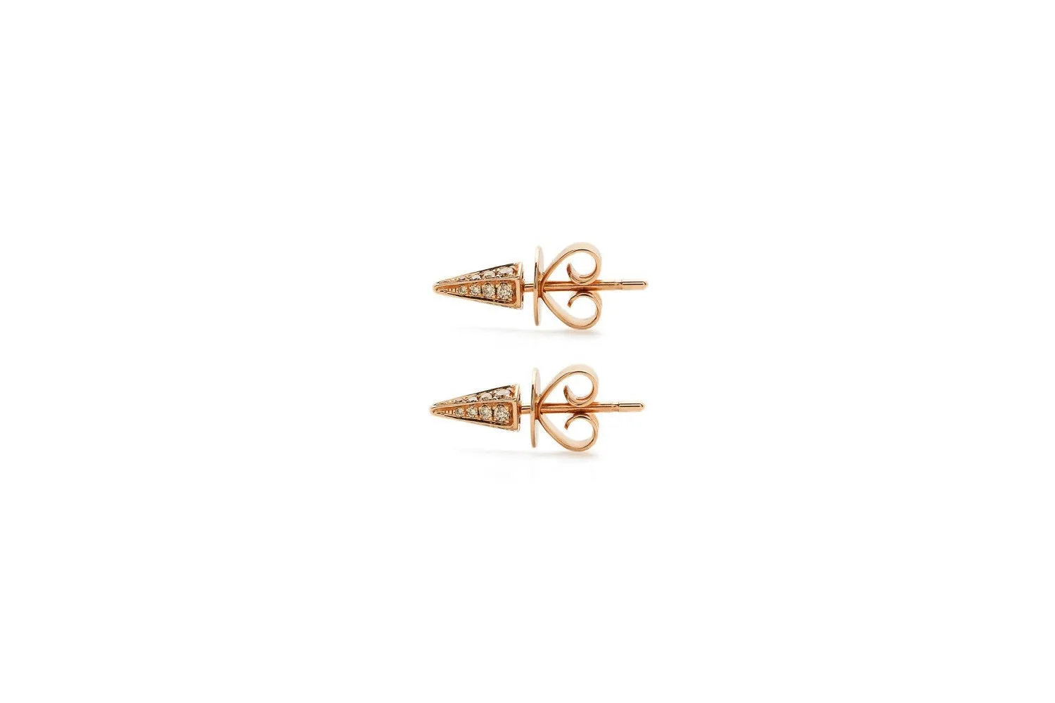 Cone Stud Earrings rose gold