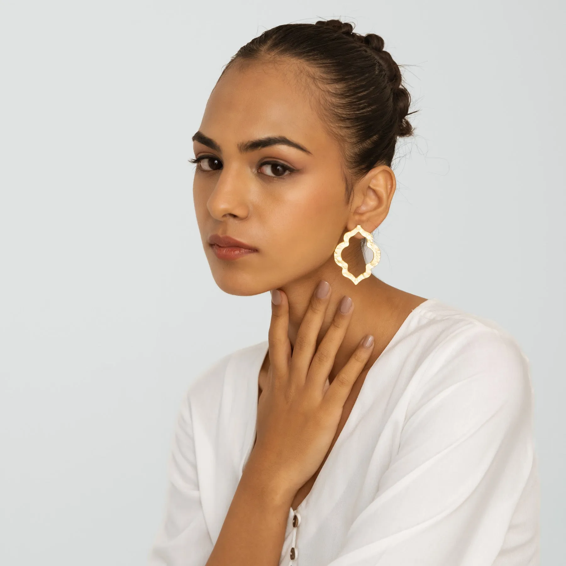 Contemporary Earrings - Gold