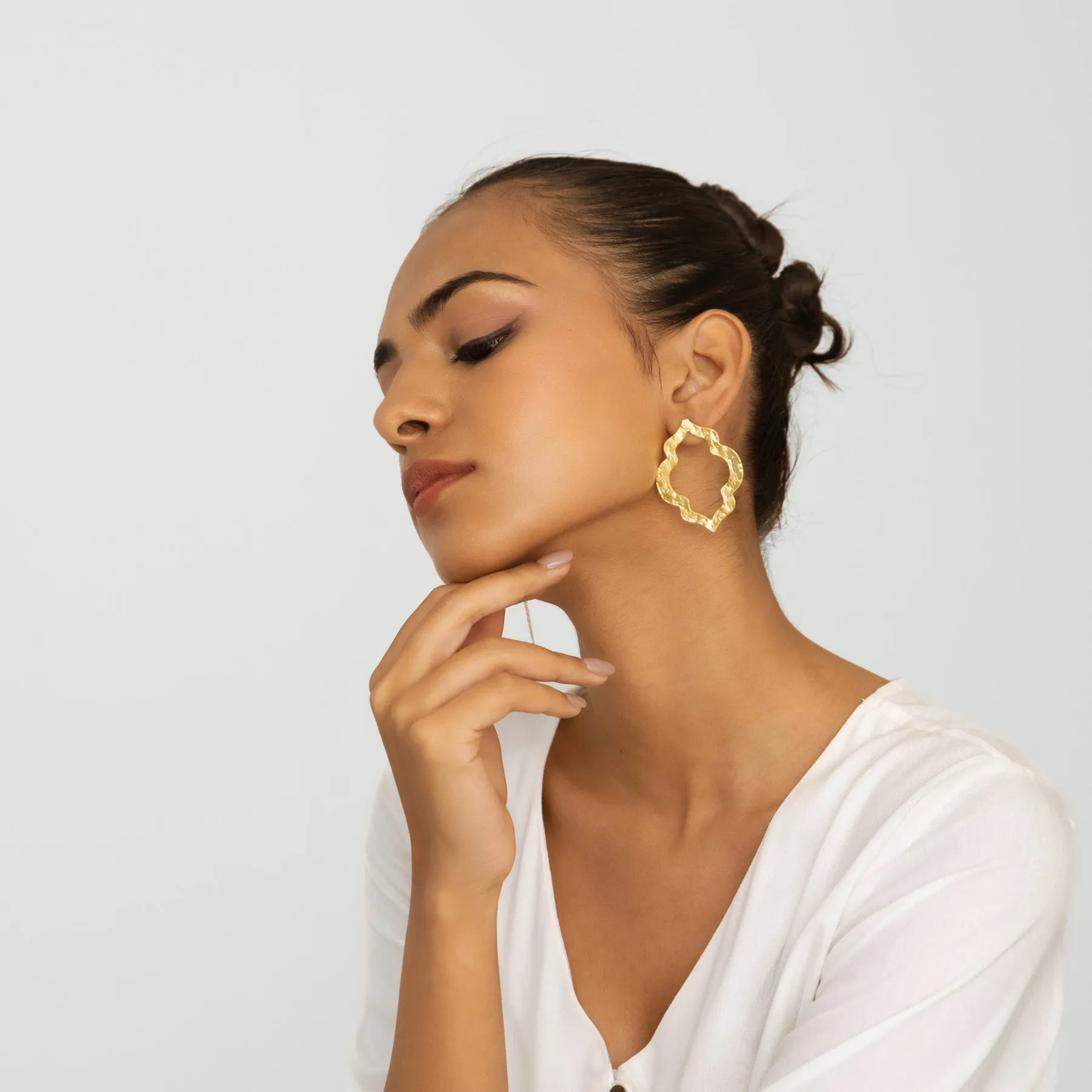 Contemporary Earrings - Gold