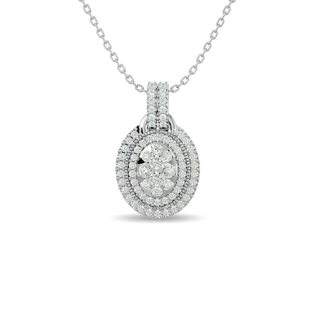 Diamond 1 ct tw Fashion Pendant in 14K White Gold