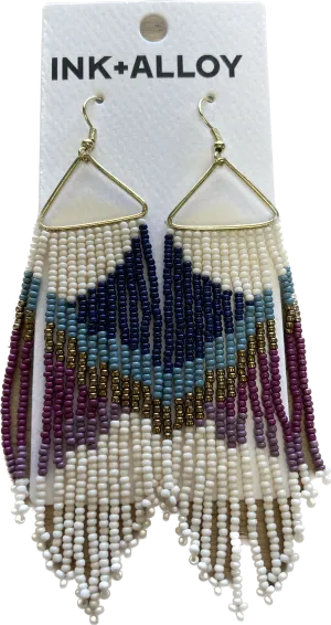 Emilie Angles Beaded Fringe Earrings Iceland