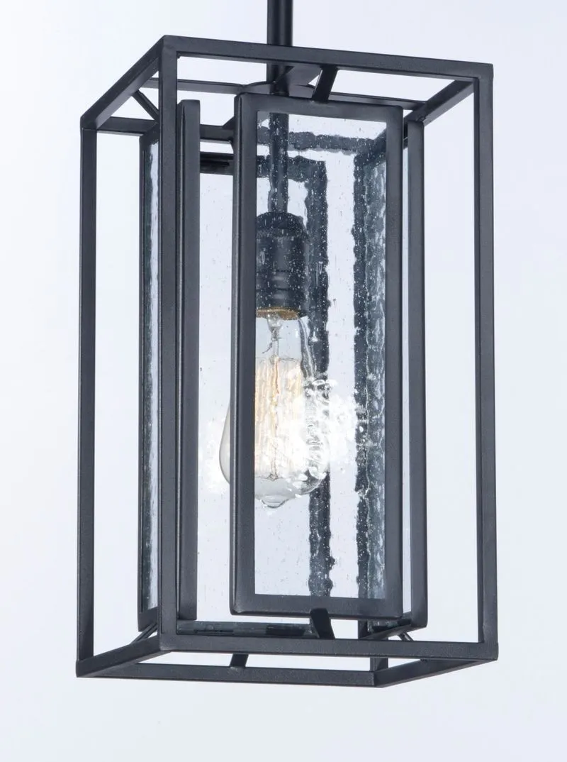 Era 7.75" Single Light Pendant in Black