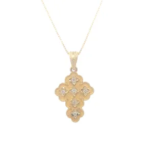 Estate Yellow GOld Cross Pendant