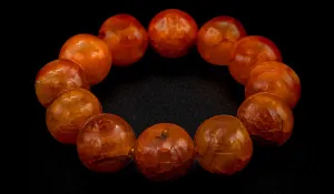 Fire Agate Natural Gemstone Bracelet