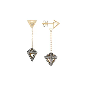 Geometry 101 Octahedron Drop Earrings