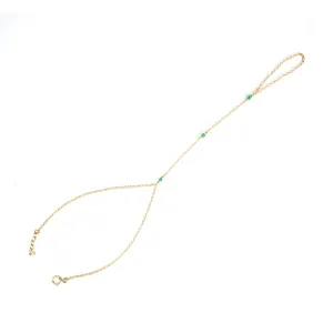 Green Agate Hand Chain