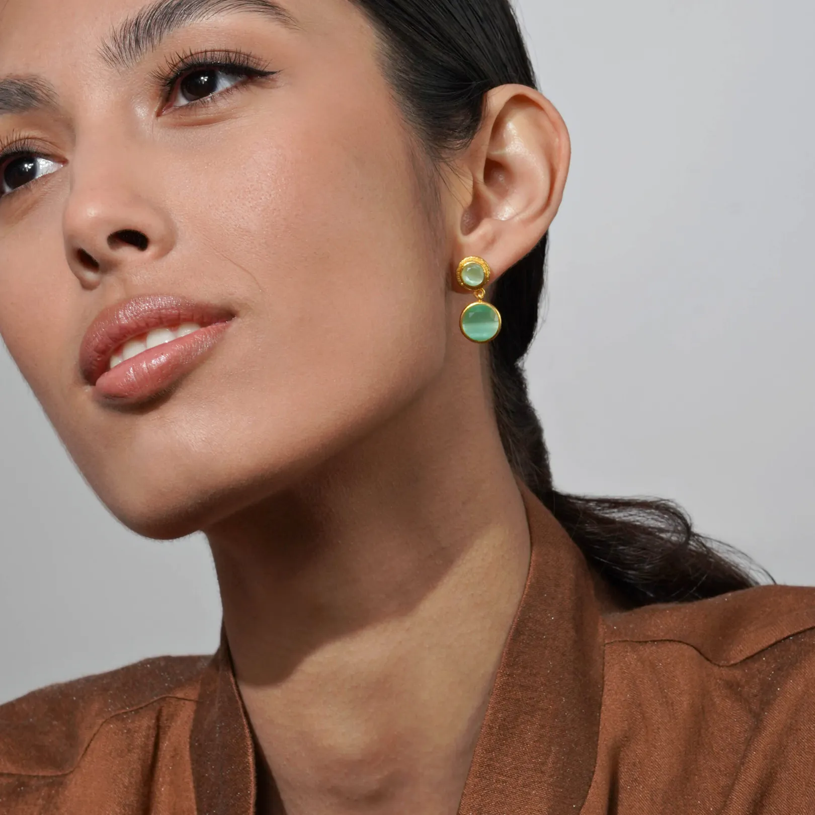 Green Bubble Earrings