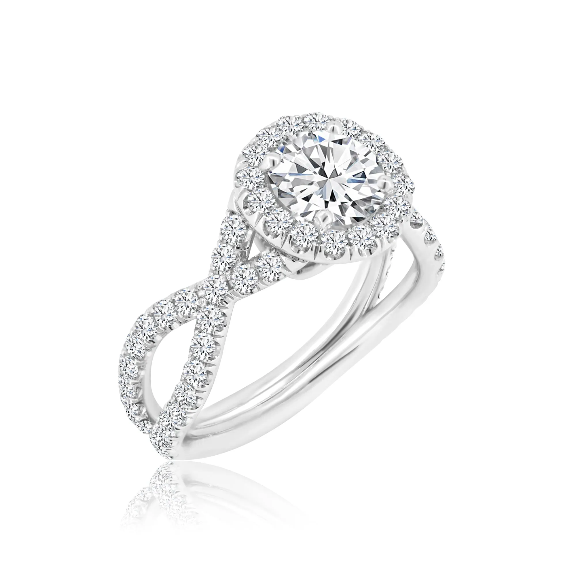 Infinity Diamond Engagement Ring