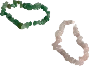 JIA JIA Green and Pink Gemstone Bracelets