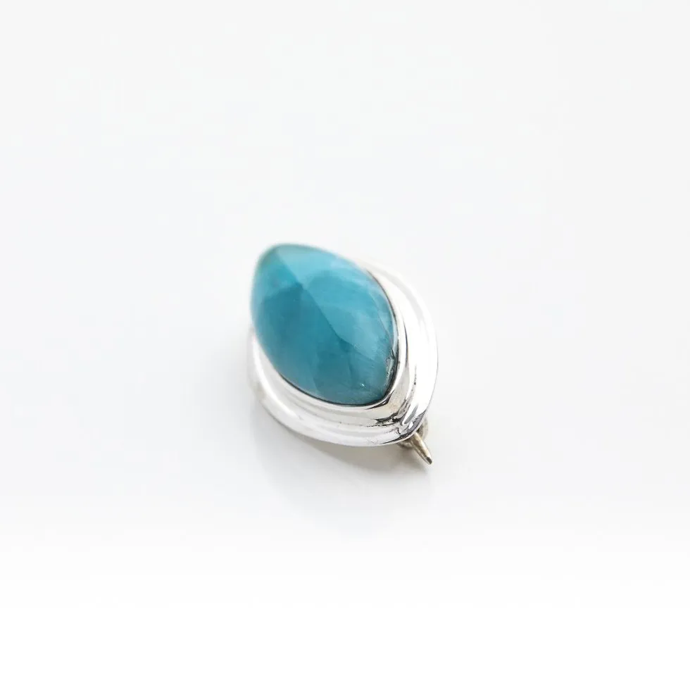 Larimar Brooch Adeline