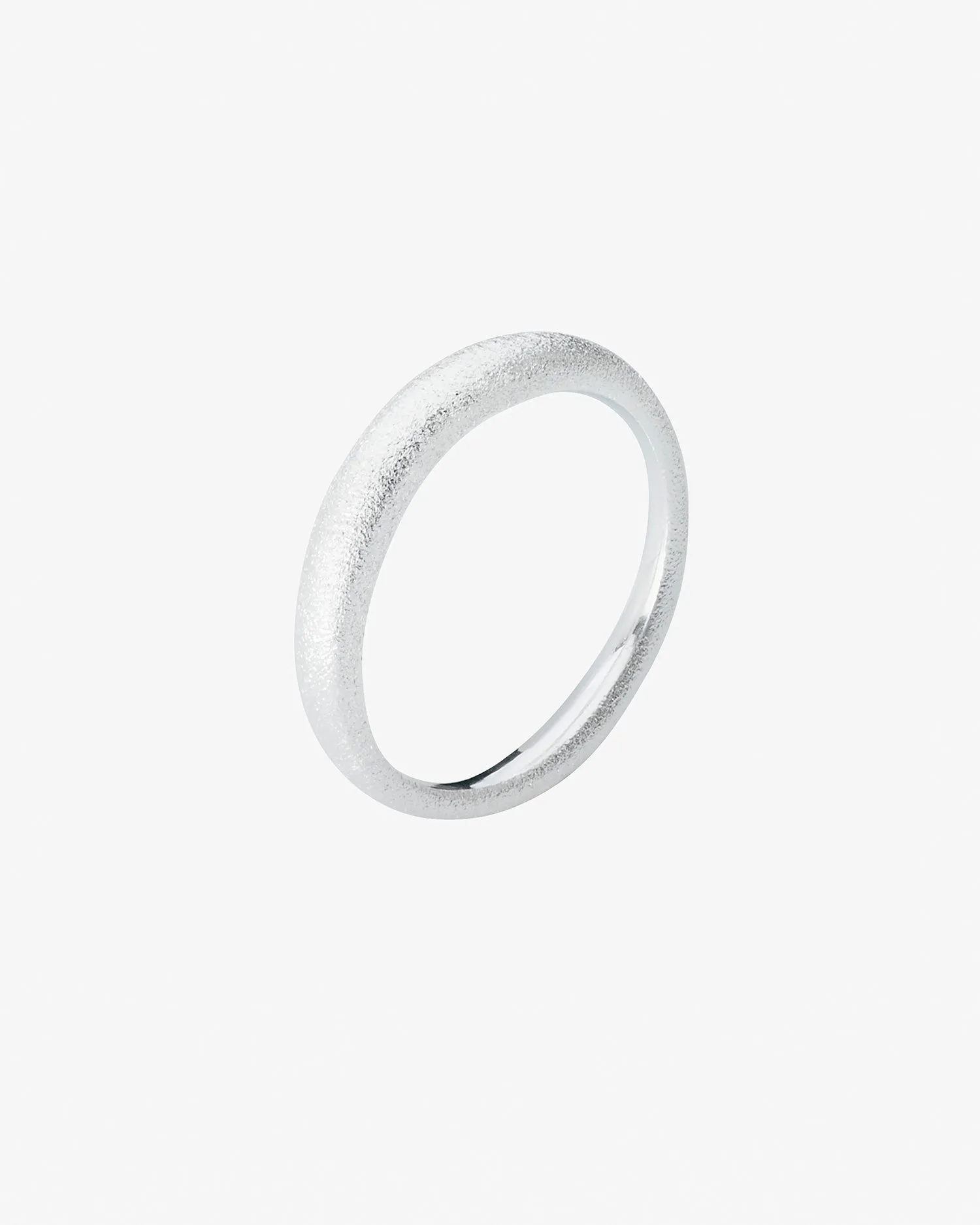 Les Amis ring matte silver