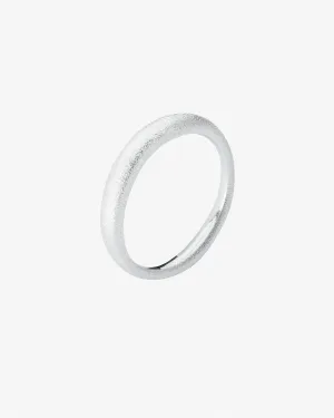 Les Amis ring matte silver