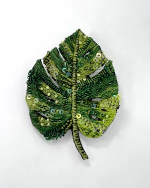 Monstera Leaf Brooch