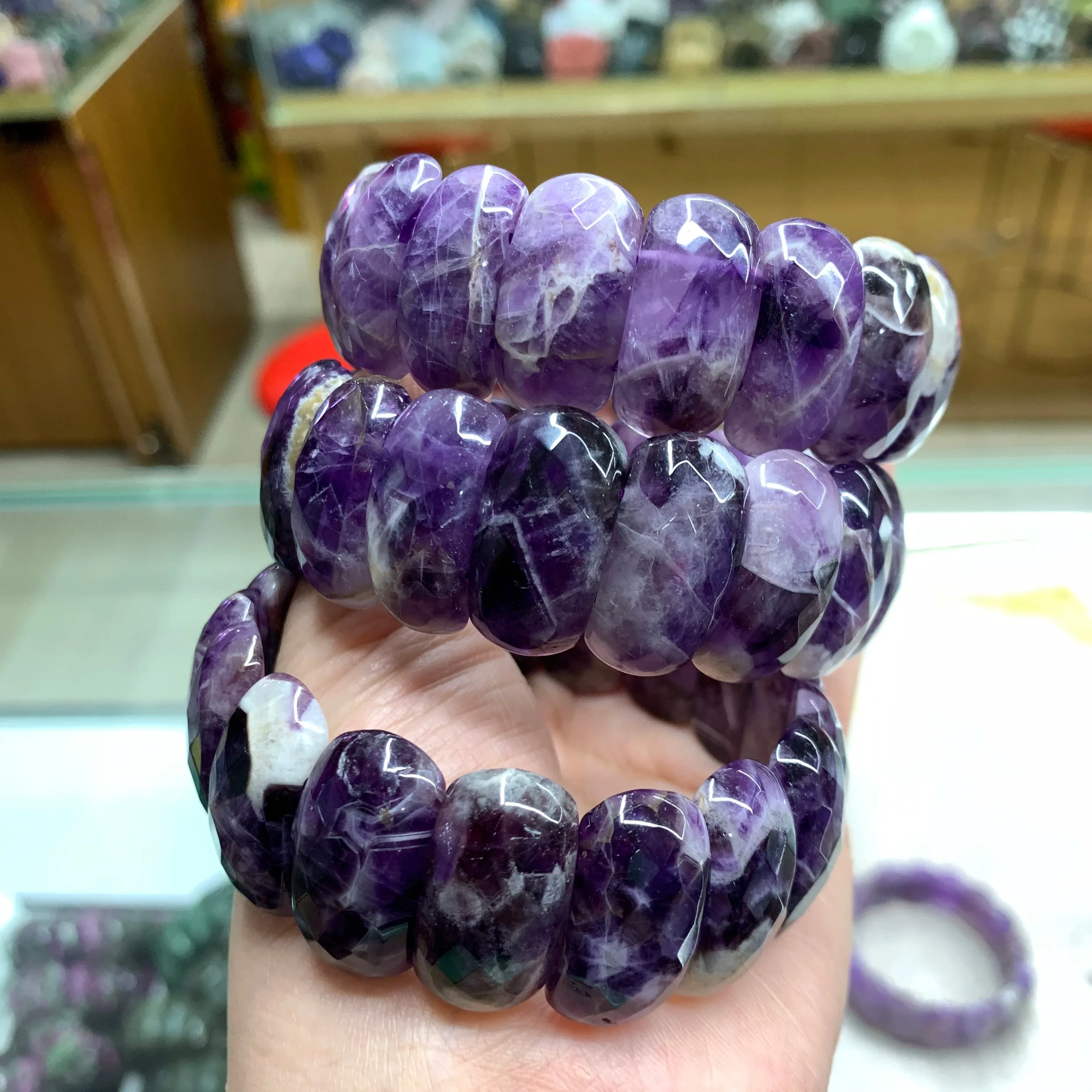 Natural Amethyst Gemstone Bracelet Natural Energy Stone