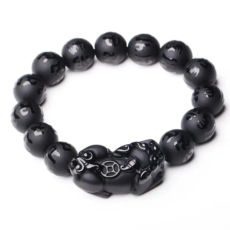 Natural Black Obsidian Bracelets