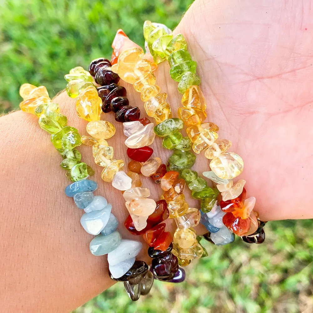 Natural Raw Gemstone Bracelets