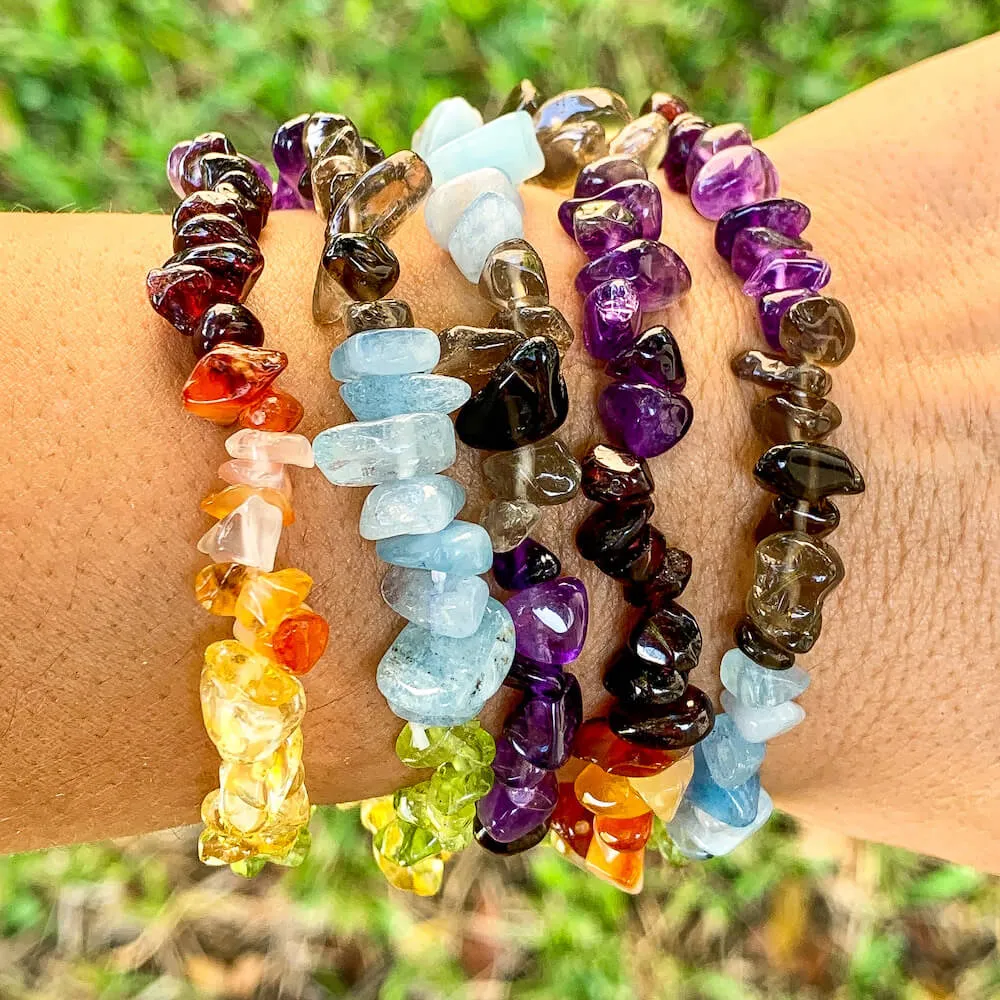 Natural Raw Gemstone Bracelets