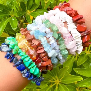 Natural Raw Gemstone Bracelets