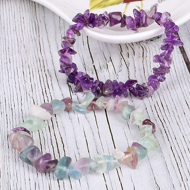 Natural Raw Gemstone Bracelets