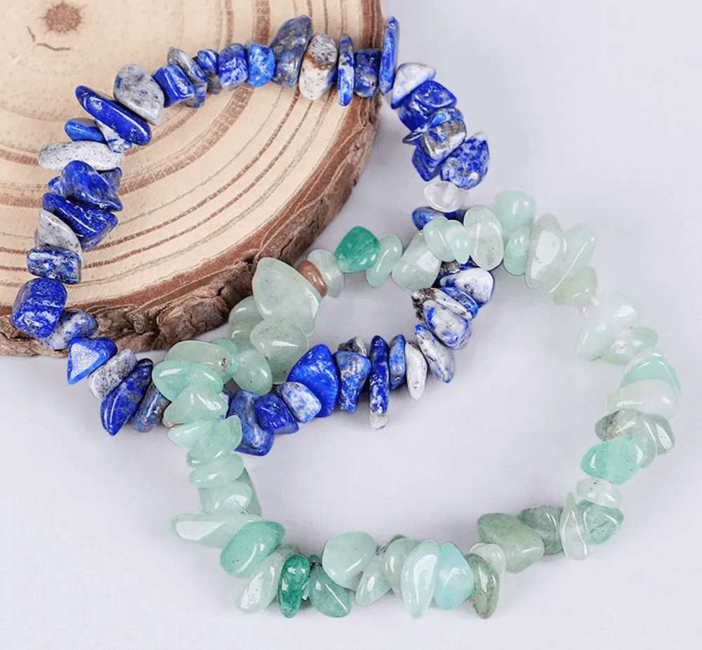 Natural Raw Gemstone Bracelets