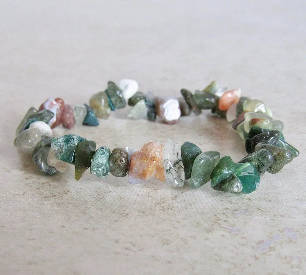 Natural Raw Gemstone Bracelets