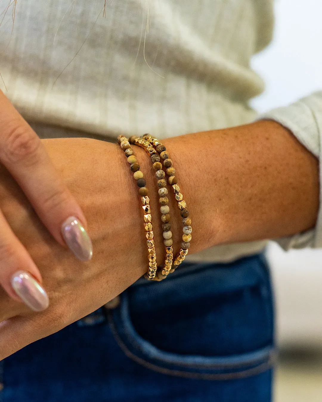 Natural Stone Bracelet Set