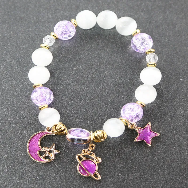 Natural stone pop crystal bracelet